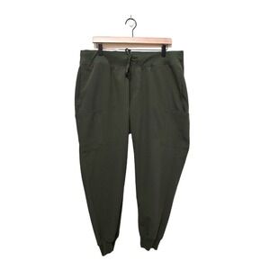 Mandala High Waisted Scrub Joggers In Olive Sz XL